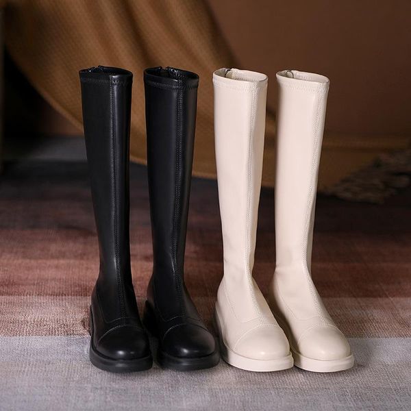 boots 2021 knee-high pu leather women platform winter fashion luxury shoe slip on low heels pure color long, Black
boots 2021 knee-high pu leather women platform winter fashion luxury shoe slip on low heels pure color long, Black