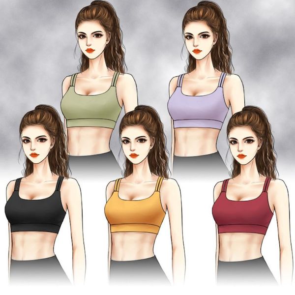 euramerican style yoga sports bra women's double thin shoulder belt small sling fitness vest back underwear outfit
euramerican style yoga sports bra women's double thin shoulder belt small sling fitness vest back underwear outfit