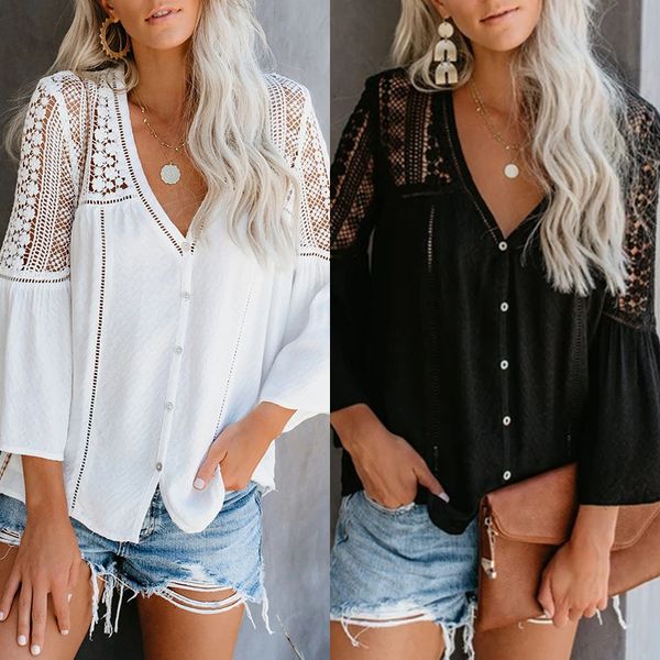 lace patchwork white shirt womens and blouses turn-down collar long sleeve chiffon blouse women sum
lace patchwork white shirt womens and blouses turn-down collar long sleeve chiffon blouse women sum