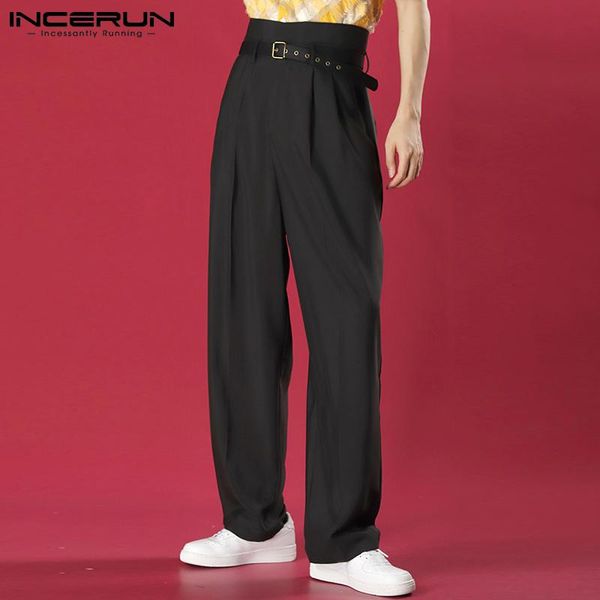 men's pants incerun men straight solid color high waist joggers zipper streetwear fashion trousers 2021 loose casual pantalon no belt, Black
men's pants incerun men straight solid color high waist joggers zipper streetwear fashion trousers 2021 loose casual pantalon no belt, Black