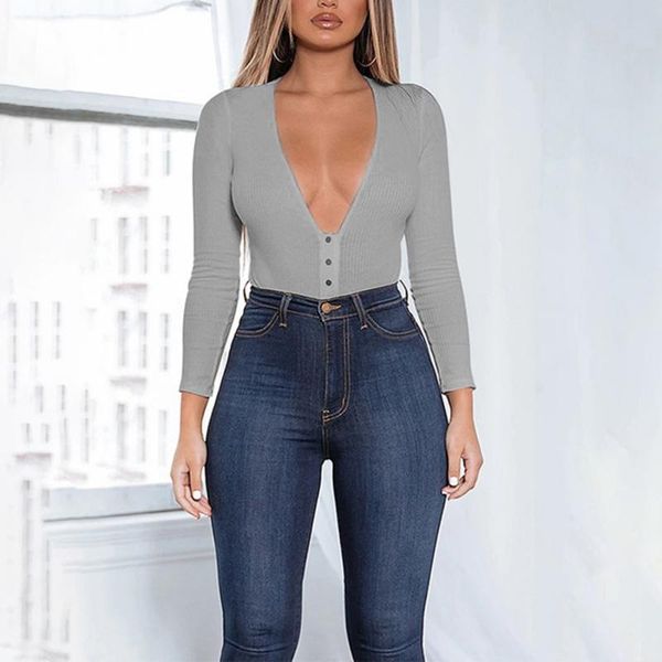 women v neck cotton bodysuit long sleeve autumn clothing wear slim short knitted bodycon bandage jumpsuit women's jumpsuits & rompers, Black;white
women v neck cotton bodysuit long sleeve autumn clothing wear slim short knitted bodycon bandage jumpsuit women's jumpsuits & rompers, Black;white
