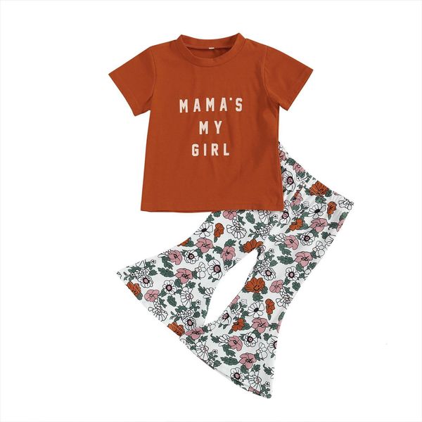 1 6y summer lovely kids girls clothes sets letter print short sleeve t shirts flowers flare pants, White
1 6y summer lovely kids girls clothes sets letter print short sleeve t shirts flowers flare pants, White