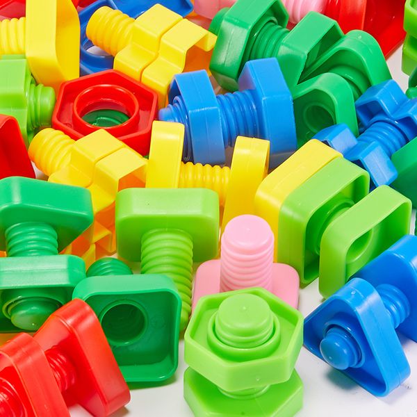 5 sets screw building blocks plastic insert blocks nut shape toys for children educational toys scale models gyh
5 sets screw building blocks plastic insert blocks nut shape toys for children educational toys scale models gyh