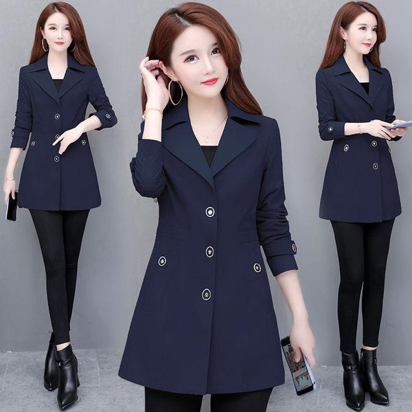 women's trench coats 2021 women autumn winter fashion wide single-line buttons warm coat outwear female clothes outerwear oversize qual, Tan;black
women's trench coats 2021 women autumn winter fashion wide single-line buttons warm coat outwear female clothes outerwear oversize qual, Tan;black