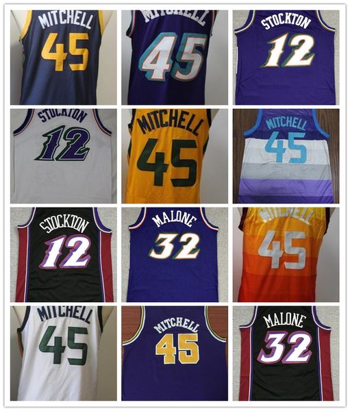 2021 new donovan mitchell john karl 12 stockton city 32 malone basketball jersey basketball white purple black color jersey, Black;red
2021 new donovan mitchell john karl 12 stockton city 32 malone basketball jersey basketball white purple black color jersey, Black;red