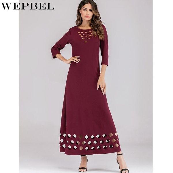 casual dresses wepbel dress women's slim solid color hollow out summer fashion o-neck high waist three quarter sleeve, Black;gray
casual dresses wepbel dress women's slim solid color hollow out summer fashion o-neck high waist three quarter sleeve, Black;gray
