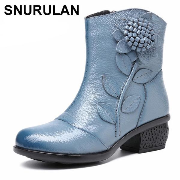 boots snurulan women genuine leather handmade zipper thick fur ankle flower casual mom soft mar autumn winter bootse155, Black
boots snurulan women genuine leather handmade zipper thick fur ankle flower casual mom soft mar autumn winter bootse155, Black