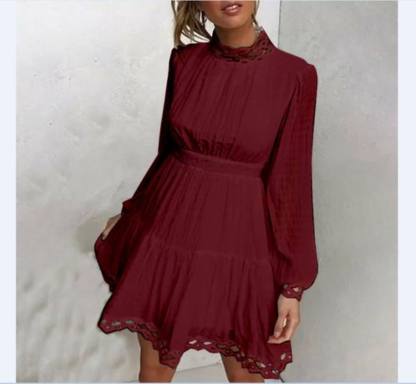 casual dresses stylish women lantern long sleeve hollow out dress solid color for womens ladies autumn vestidos elegant femme robe, Black;gray
casual dresses stylish women lantern long sleeve hollow out dress solid color for womens ladies autumn vestidos elegant femme robe, Black;gray