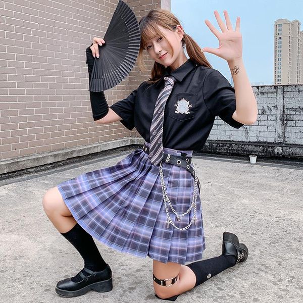 skirts summer women 2021 high waist girl's pleated skirt korean japanese style ladies sweet plaid mini for, Black
skirts summer women 2021 high waist girl's pleated skirt korean japanese style ladies sweet plaid mini for, Black