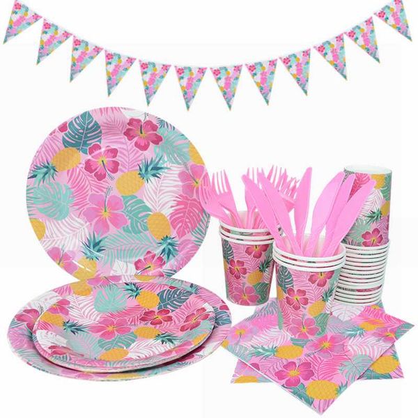 disposable dinnerware hawaii tableware pink flower print paper plate cup napkin summer tropical wedding birthday party decoration
disposable dinnerware hawaii tableware pink flower print paper plate cup napkin summer tropical wedding birthday party decoration