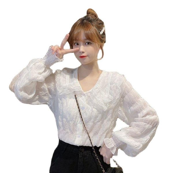 women's blouses & shirts harajuku kawaii for women spring summer 2021 korean fashion long sleeve chiffon collar clothes, White
women's blouses & shirts harajuku kawaii for women spring summer 2021 korean fashion long sleeve chiffon collar clothes, White