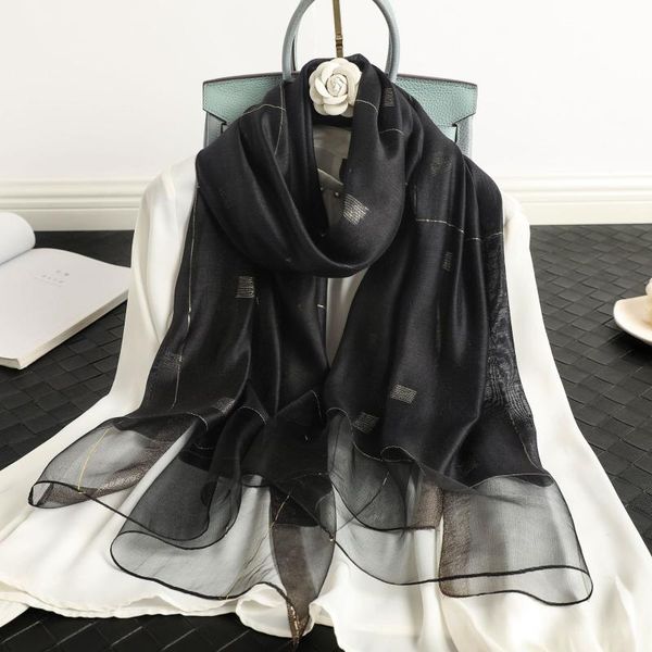 scarves 2021 gold line silk wool scarf women long shawl female hijab wrap summer beach cover-ups warm fashion bandana, Blue;gray
scarves 2021 gold line silk wool scarf women long shawl female hijab wrap summer beach cover-ups warm fashion bandana, Blue;gray