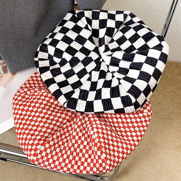 berets plaid beret women's fashion retro cloud hat spring and autumn big head circumference painter, Blue;gray
berets plaid beret women's fashion retro cloud hat spring and autumn big head circumference painter, Blue;gray