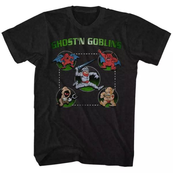ghost n goblins full circle t shirt licensed video game gaming gamer retro black, White;black
ghost n goblins full circle t shirt licensed video game gaming gamer retro black, White;black