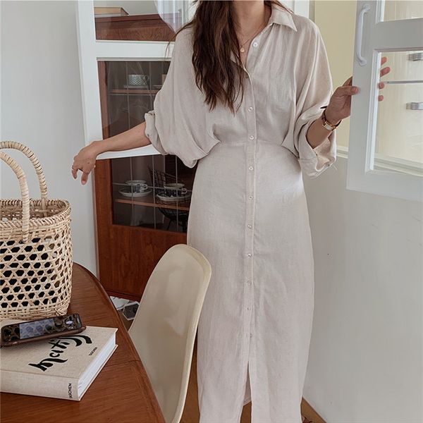 casual dresses summer vintage lapel lace-up long shirt bat sleeve cotton linen single-breasted gown vestidos xzqy, Black;gray
casual dresses summer vintage lapel lace-up long shirt bat sleeve cotton linen single-breasted gown vestidos xzqy, Black;gray
