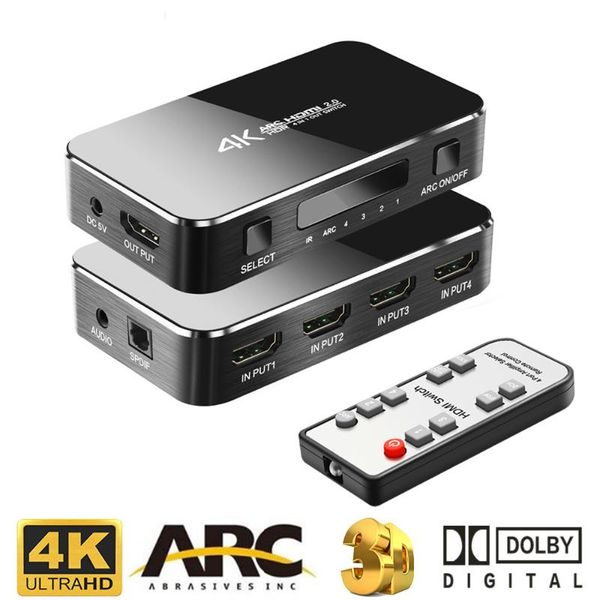 audio cables & connectors giausa switch 2.0 splitter switcher hdr 4 in 1 out extractor arc ir control for ps4 hdtv adapter
audio cables & connectors giausa switch 2.0 splitter switcher hdr 4 in 1 out extractor arc ir control for ps4 hdtv adapter