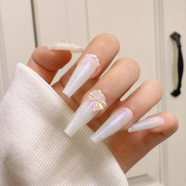 false nails coffin fake with glue aurora pearl bow handmade reusable acrylic stiletto press on nail ballet fasle 24pcs/box, Red;gold
false nails coffin fake with glue aurora pearl bow handmade reusable acrylic stiletto press on nail ballet fasle 24pcs/box, Red;gold