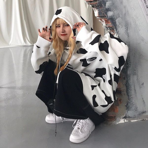 streetwear harajuku autumn hoodies women white sweet white cow fashion womens casual high street winter loose sweatshirts, Black
streetwear harajuku autumn hoodies women white sweet white cow fashion womens casual high street winter loose sweatshirts, Black