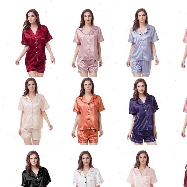matte satin pajamas set simple women sleepwear pure color leisure nightwear short sleeves sle silk pajama g9000b, Black;red
matte satin pajamas set simple women sleepwear pure color leisure nightwear short sleeves sle silk pajama g9000b, Black;red