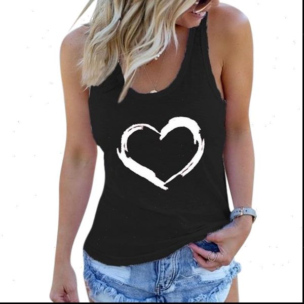 women cami summer tank clothing heart printed sleeveless ladies casual vest womens female t shirt, White
women cami summer tank clothing heart printed sleeveless ladies casual vest womens female t shirt, White
