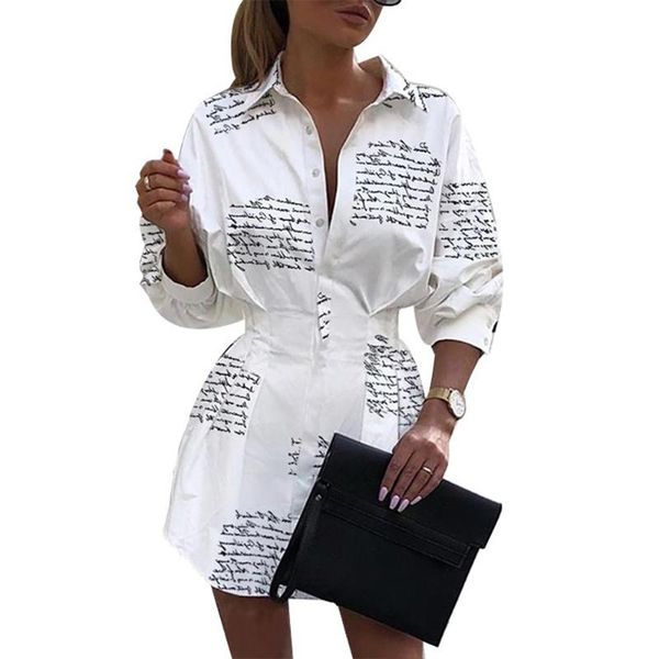 casual dresses long sleeve letter white shirt woman dress 2021 spring loose tight waist office ladies for women femme robe, Black;gray
casual dresses long sleeve letter white shirt woman dress 2021 spring loose tight waist office ladies for women femme robe, Black;gray