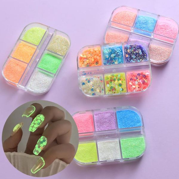 nail glitter 6 grid luminous neon hexagon fluorescent flake glow in the dark sequin for nails art decorations diy manicure, Silver;gold
nail glitter 6 grid luminous neon hexagon fluorescent flake glow in the dark sequin for nails art decorations diy manicure, Silver;gold