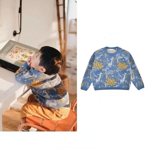pullover in stock children's sweater 2021 fall/winter ins boys and girls baby cartoon anime long-sleeved color matching, Blue
pullover in stock children's sweater 2021 fall/winter ins boys and girls baby cartoon anime long-sleeved color matching, Blue