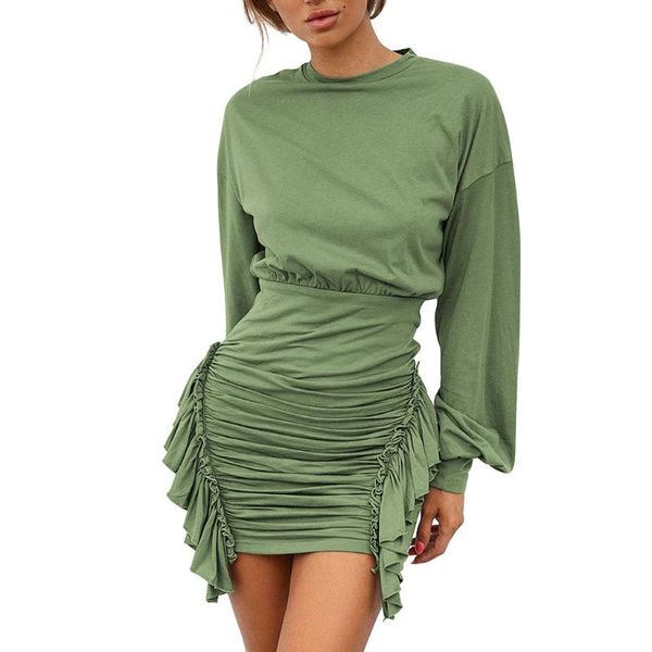 casual dresses vogue listing ladies solid color round neck bubble long sleeve high waist dress knee-length multicolor, Black;gray
casual dresses vogue listing ladies solid color round neck bubble long sleeve high waist dress knee-length multicolor, Black;gray
