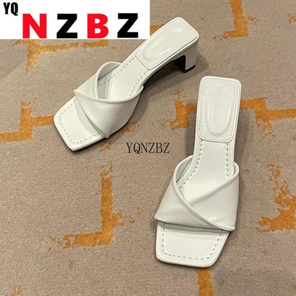 slippers yqnzbz 2021 brand women slipper summer outdoor sandal square high heel slip on elegant slides, Black
slippers yqnzbz 2021 brand women slipper summer outdoor sandal square high heel slip on elegant slides, Black