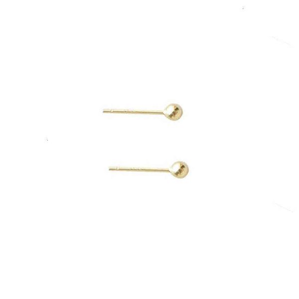s925 sier needle mini 3-4mm bean earrings for women, Golden 
s925 sier needle mini 3-4mm bean earrings for women, Golden