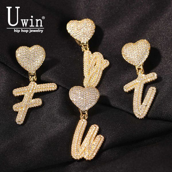 uwin brush letters with heart bail brush cubic zirconia intial name necklace jewelry charm hip hop drop shipping x0707, Silver
uwin brush letters with heart bail brush cubic zirconia intial name necklace jewelry charm hip hop drop shipping x0707, Silver