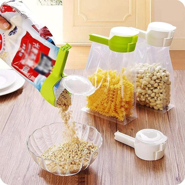 4pcs/set sealing pour bag clips clamp plastic with lid for storage large discharge clip kitchen tools
4pcs/set sealing pour bag clips clamp plastic with lid for storage large discharge clip kitchen tools