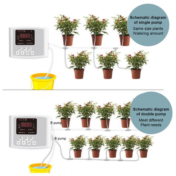 1/2 pump intelligent drip irrigation water timer system garden automatic watering device solar energy chargingpotted plant equipments
1/2 pump intelligent drip irrigation water timer system garden automatic watering device solar energy chargingpotted plant equipments