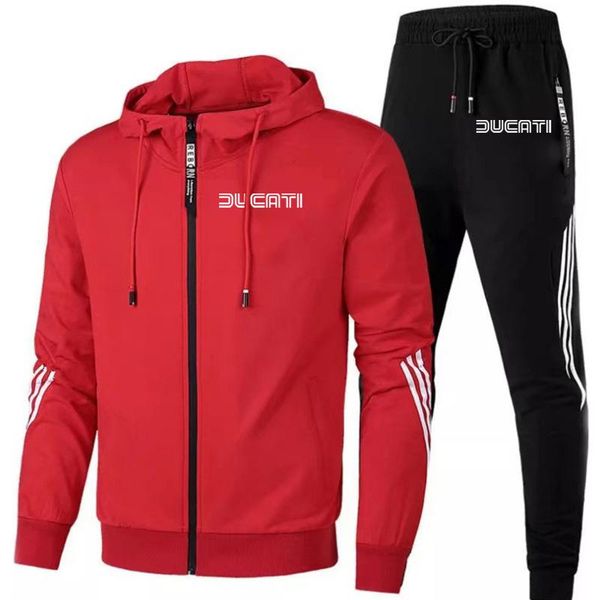 men's tracksuits spring autumn ducati printing zip up 2 pieces sets tracksuit hooded sweatshirt+pants pullover hoodie sportwear suit cl, Gray
men's tracksuits spring autumn ducati printing zip up 2 pieces sets tracksuit hooded sweatshirt+pants pullover hoodie sportwear suit cl, Gray