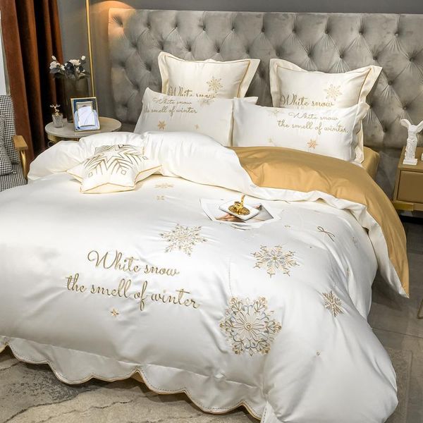 bedding sets cotton four-piece embroidered silk duvet cover 100 skin-friendly bed sheet 1.8m
bedding sets cotton four-piece embroidered silk duvet cover 100 skin-friendly bed sheet 1.8m