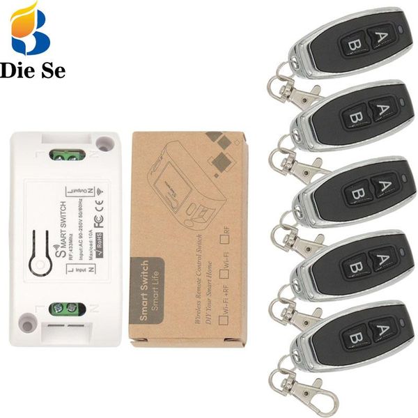 smart home control diese 433mhz lamp wireless switch ac 90~220v 10amp 2200w 1ch rf relay receiver board and remote diy led
smart home control diese 433mhz lamp wireless switch ac 90~220v 10amp 2200w 1ch rf relay receiver board and remote diy led