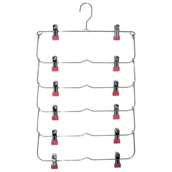hangers & racks 6 layer steel tie rack pants hanger wardrobe foldable non-slip with clips space saving closet organizer skirt trouser
hangers & racks 6 layer steel tie rack pants hanger wardrobe foldable non-slip with clips space saving closet organizer skirt trouser