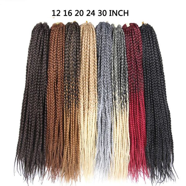 chemical fiber selling wig dirty box aids 30 inch long small thin three strand braid, Black
chemical fiber selling wig dirty box aids 30 inch long small thin three strand braid, Black
