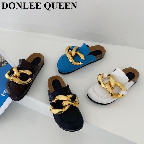 fashion metal chain slippers women close toe flat casual shoes slip on slide outdoor flip flops spring footwear zapatillas mujer, Black
fashion metal chain slippers women close toe flat casual shoes slip on slide outdoor flip flops spring footwear zapatillas mujer, Black