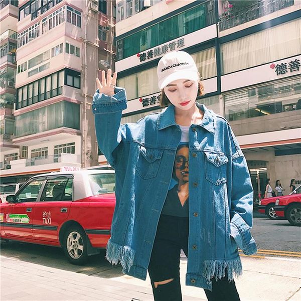women's jackets style vintage women denim jacket coats loose tassel asymmetric jeans flash patch designs cowboy female hf200 s, Black;brown
women's jackets style vintage women denim jacket coats loose tassel asymmetric jeans flash patch designs cowboy female hf200 s, Black;brown