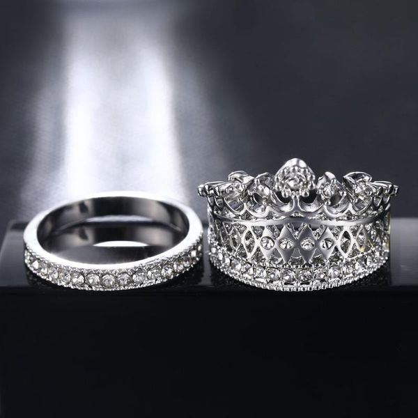 cluster rings accessories jewelry crystal lmperial crown finger ring set women girl nice gift, Golden;silver
cluster rings accessories jewelry crystal lmperial crown finger ring set women girl nice gift, Golden;silver
