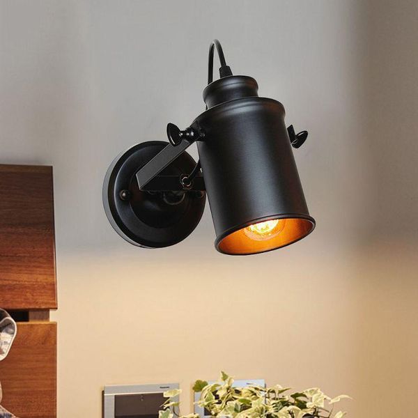 wall lamp retro indoor lighting black industrial loft mounted bedside adjustable spot for home
wall lamp retro indoor lighting black industrial loft mounted bedside adjustable spot for home
