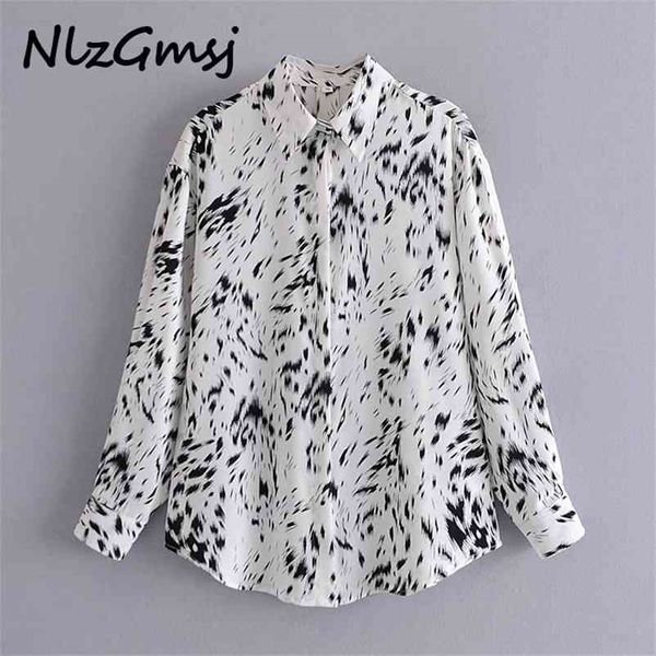 blouse women watermark animal pattern print fasten buckle shirt blusas mujer de moda casual womens 210628, White
blouse women watermark animal pattern print fasten buckle shirt blusas mujer de moda casual womens 210628, White