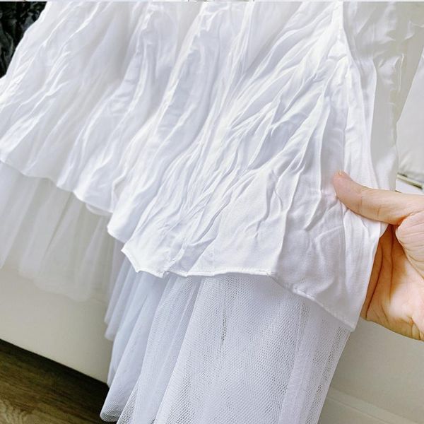 skirts 2021 two layer summer white long high waist mesh patch women boho skirt faldas jupe femme saia, Black
skirts 2021 two layer summer white long high waist mesh patch women boho skirt faldas jupe femme saia, Black