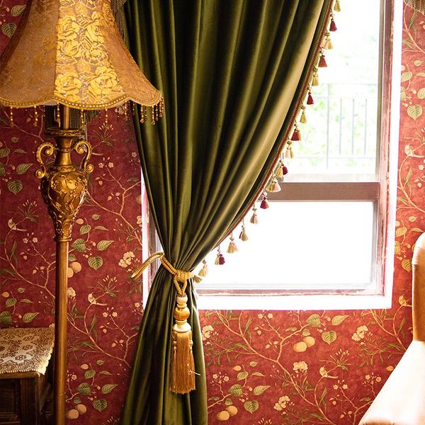 curtain & drapes european style luxury atmosphere elegant retro olive tea green solid color velvet high shading curtains for living room bed
curtain & drapes european style luxury atmosphere elegant retro olive tea green solid color velvet high shading curtains for living room bed