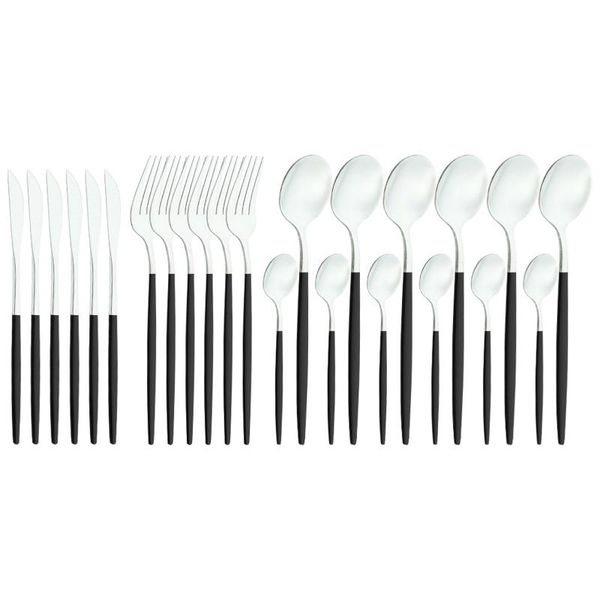 dinnerware sets 24pcs portable easy clean camping set multifunction fork spoon party teaspoon restaurant stainless steel home kitchen
dinnerware sets 24pcs portable easy clean camping set multifunction fork spoon party teaspoon restaurant stainless steel home kitchen