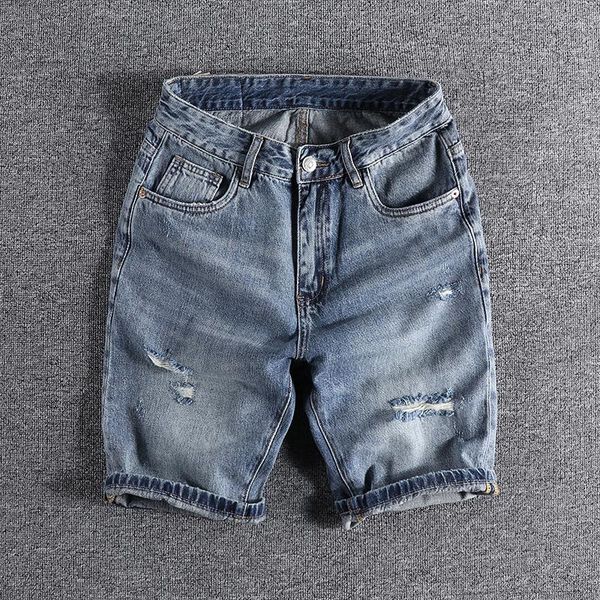men's shorts 2021 pocket embroidery pierced denim slim little feet summer wear youth trouser 205, White;black
men's shorts 2021 pocket embroidery pierced denim slim little feet summer wear youth trouser 205, White;black