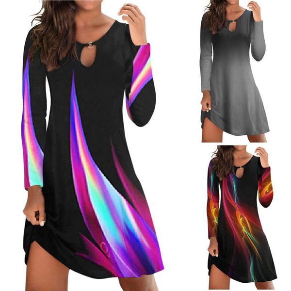 casual dresses dress fashion women's long sleeve o-neck ladies hollow out slim mini women, Black;gray
casual dresses dress fashion women's long sleeve o-neck ladies hollow out slim mini women, Black;gray