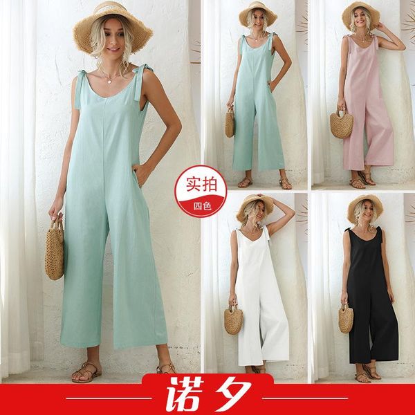 gym clothing jumpsuit women summer bodysuit 2021 strap loose straight solid color female rompers womens lx1575, White;black
gym clothing jumpsuit women summer bodysuit 2021 strap loose straight solid color female rompers womens lx1575, White;black