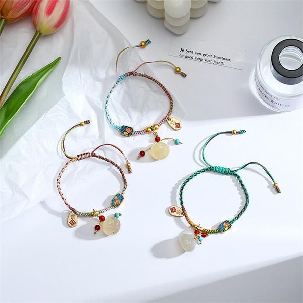 link, chain chinese style retro colorful braided hand rope natal year good luck blessing sand gold pendant couple bracelet birthday gift, Black
link, chain chinese style retro colorful braided hand rope natal year good luck blessing sand gold pendant couple bracelet birthday gift, Black